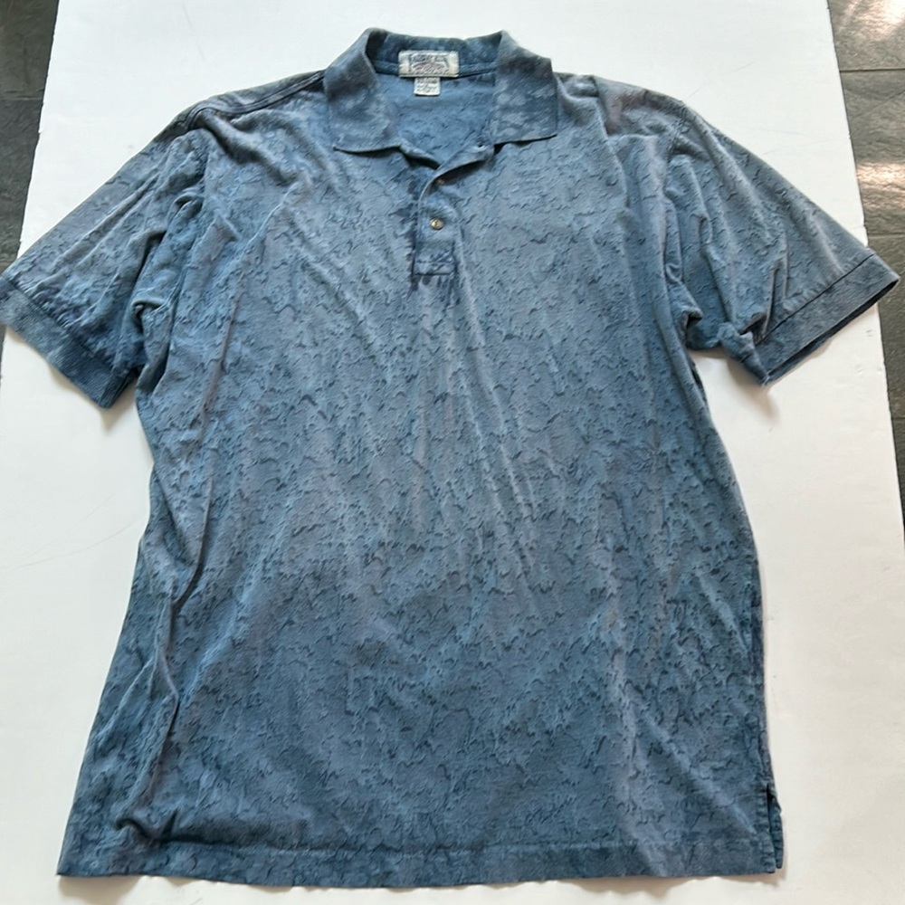 Fairway Blues blue tie dye golf polo shirt